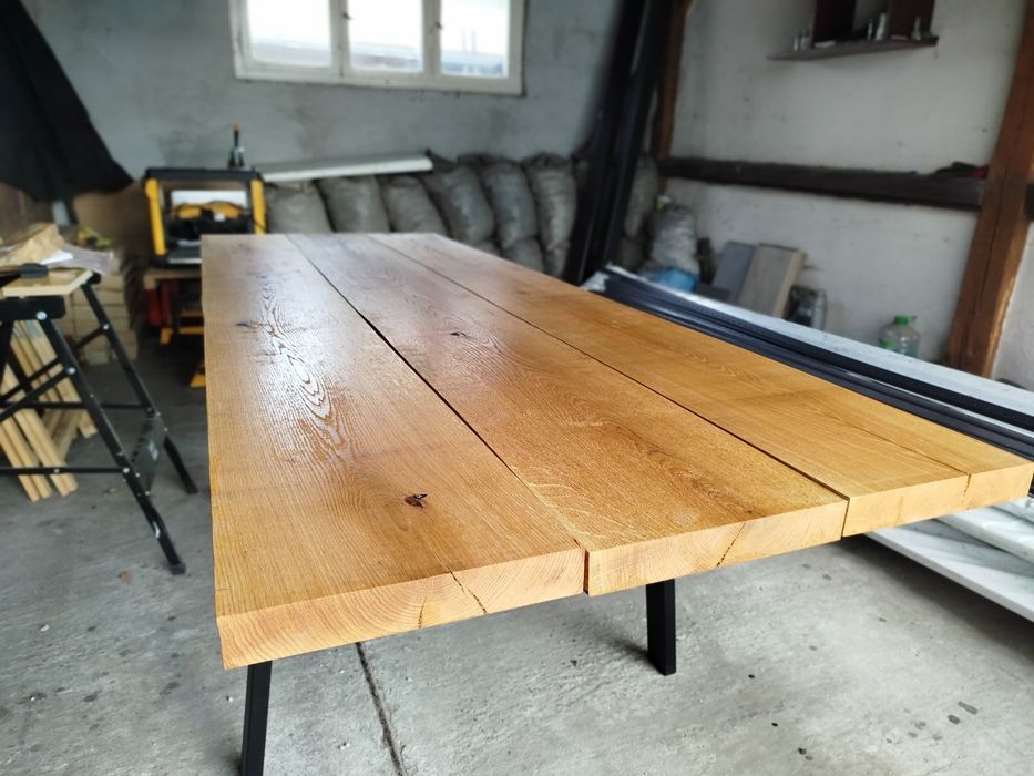Stół dębowy ogrodowy loft