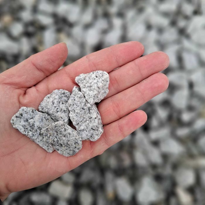 Grys Granitowy. Grys Dalmatyńczyk. Kamień do Ogrodu. Grys szary.