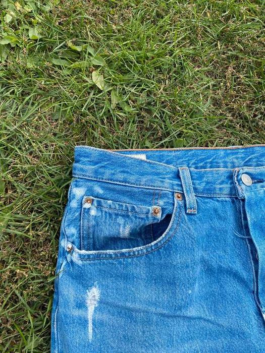 Spodnie męskie jeansy Levis 501 reborn L blue niebieski denim
