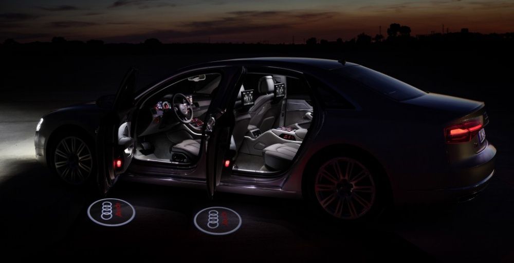 LOGO LED Lampki x2 DRZWI AUDI TT S3 S4 S5 S6 S7 S8 A5 Sklep Warszawa