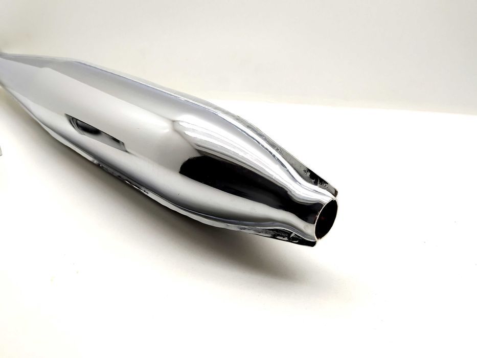 Tłumik WSK 125 chromowany + mocowanie