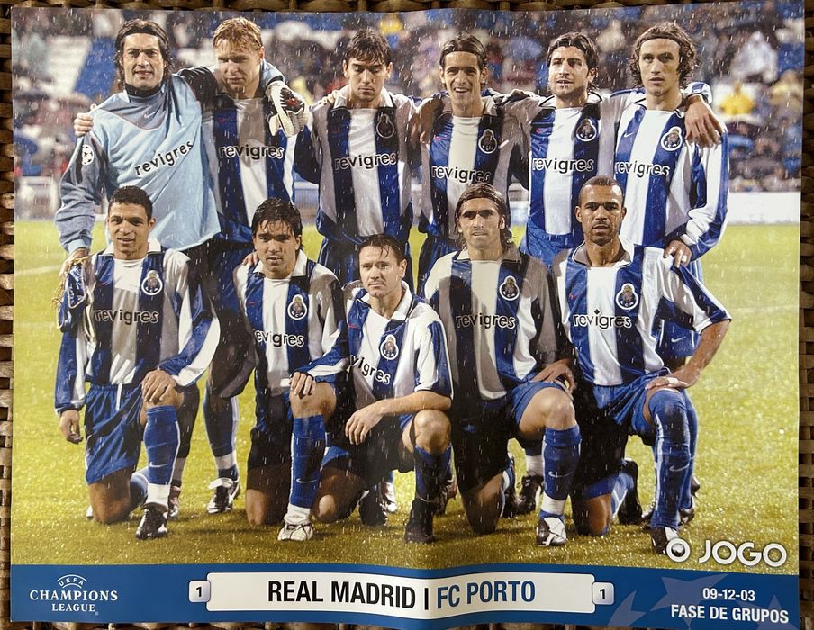 Poster FC Porto Champions 2003 com Real Madrid