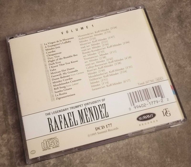 Rafael Méndez – The Legendary Trumpet Virtuosity Of Rafael Méndez CD Latin Romantic