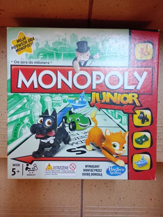Monopoly junior 5+ Hasbro Gra dla dzieci