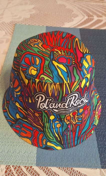 Bucket hat, panamka, rybaczka polandrock, woodstock, reggae, rasta, Jamaica. Stan igla