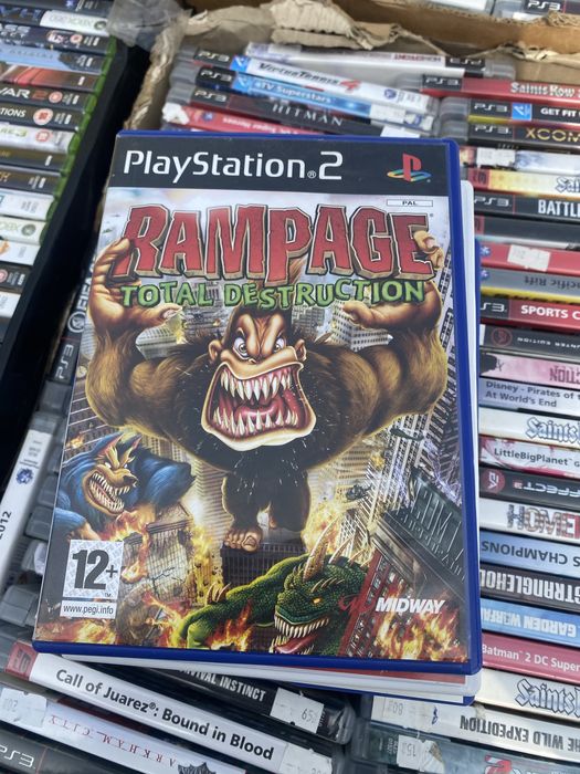 Gra Rampage Total Destruction PS2 Sony Play Station pudełkowa
