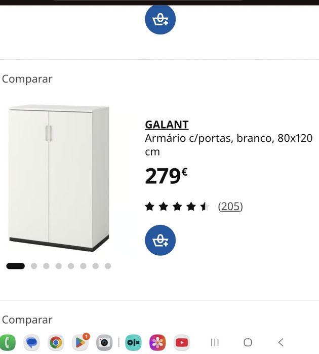 Armário, roupeiro, móvel  arrumação escritório, branco, Ikea Galant