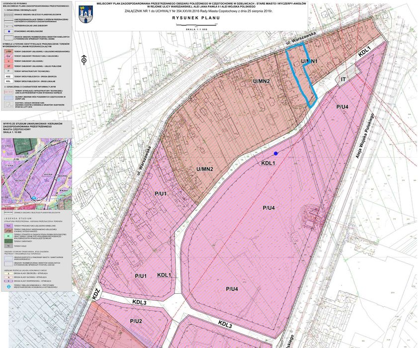 Działka inwestycyjna komercyjna 4.806 m² Częstochowa Warszawska 250/252 - View 4