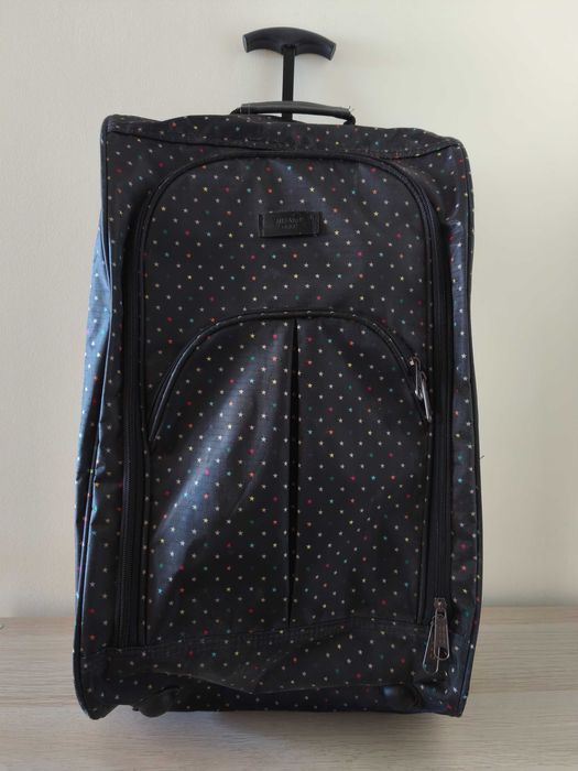 Mala MISAKO de Viagem de Cabine / Trolley de Tecido Preto