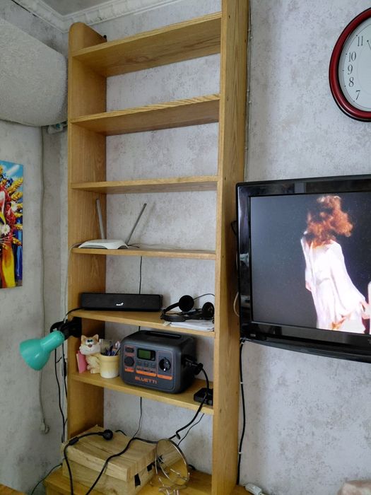 Стелаж дубовий у вітальню