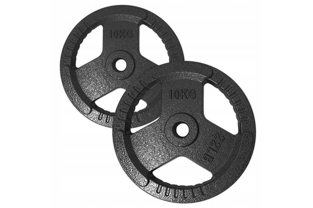 OBCIĄŻENIE ŻELIWNE TALERZ 2x 10kg CH 20KG kierownica 28mm na siłownię