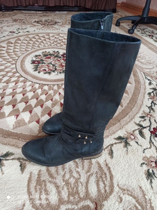 Черевики чорні шкіряні