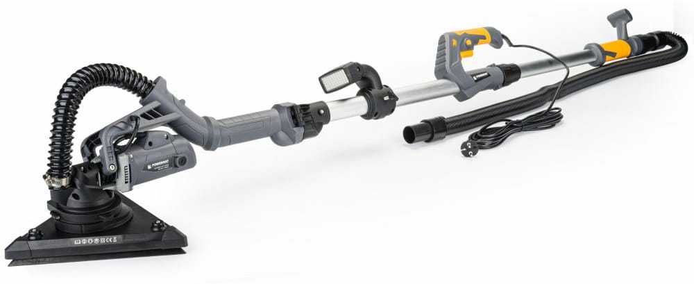 POWERMAT Szlifierka Do Gipsu Gładzi Tynków 1450w Żyrafa Led PM0652