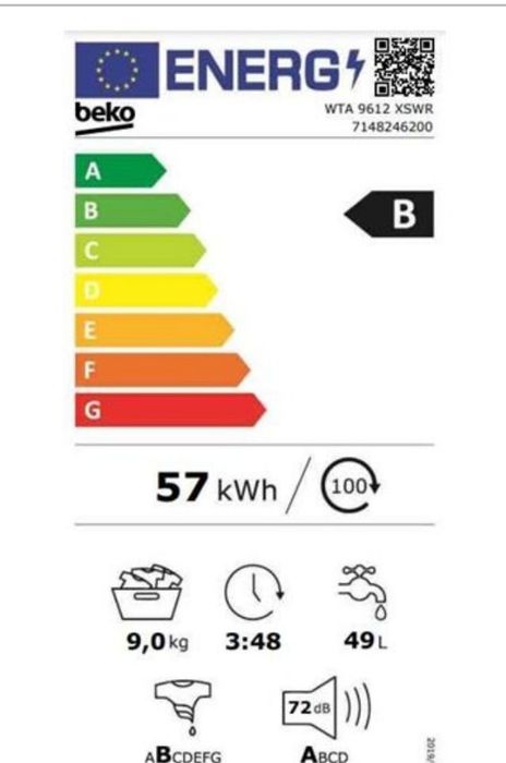 Máquina Lavar Roupa BEKO WTA 9612 XSWR- 9KG 1200rpm