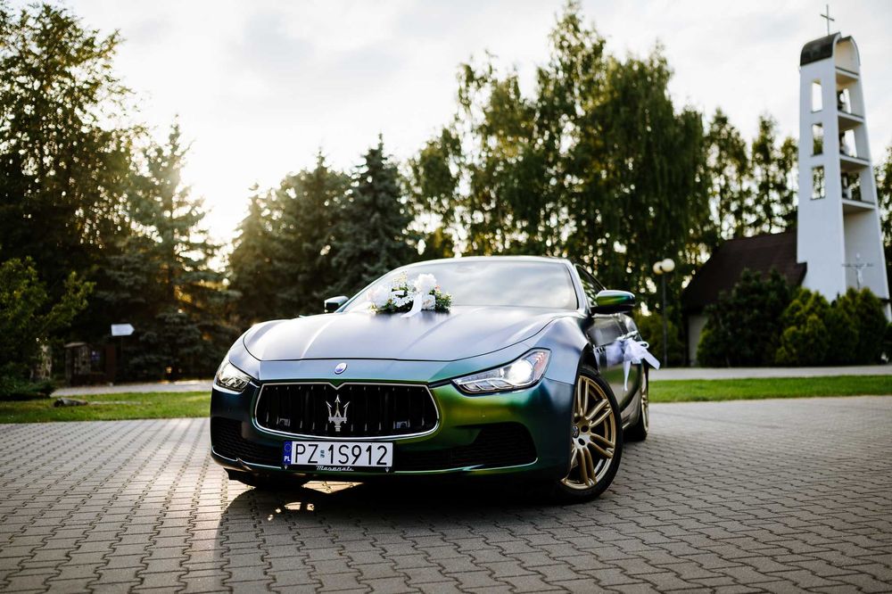 Auto/samochód do ślubu,wesele Maserati Ghibli.Jedyne takie!!