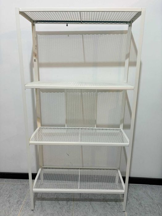 Estante IKEA BAGGEBO – Metal Branco (60 × 25 × 116 cm)