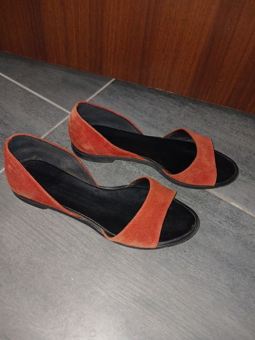 Босоніжки замш натуральний