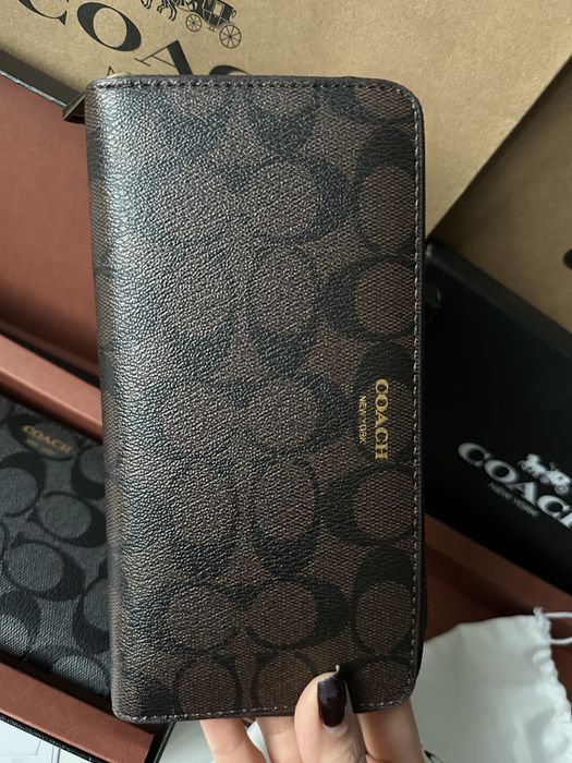 Мужской кожаный кошелек соасh