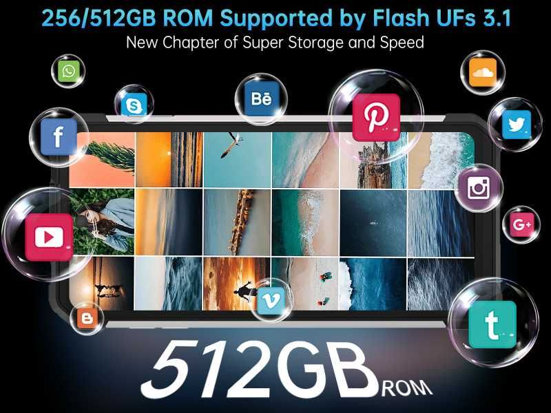 Unihertz 8849 TANK 3S, проектор, 24/256Gb и 36/512Gb, 50/64NV/50Mp
