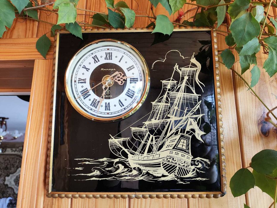 Часы настенные, механичнские. /  Часы "Янтарь" СССР.  Рабочие