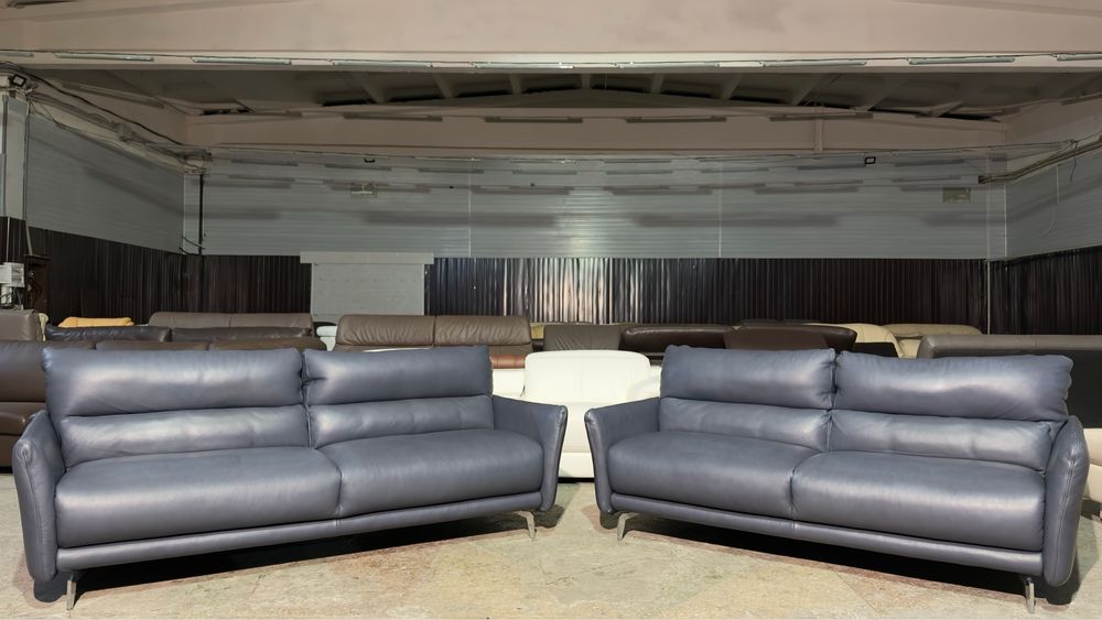 Шкіряний нерозкладний комплект. Кожаный не раскладной диван