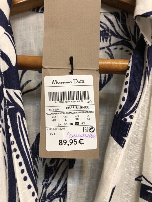 Massimo dutti платье