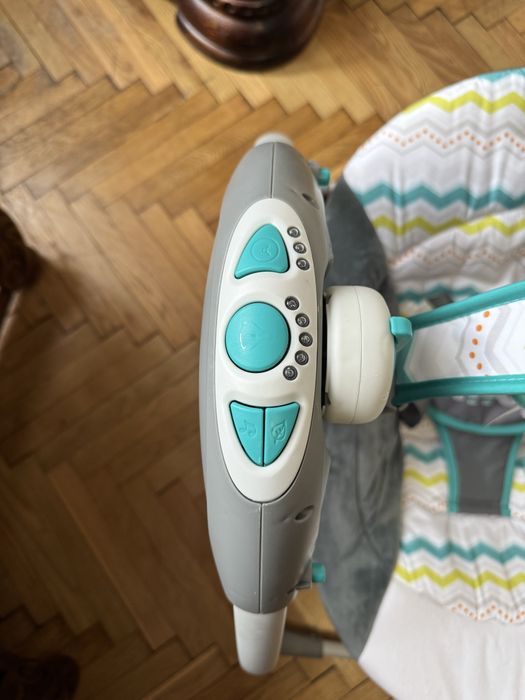 Дитячий шезлонг-гойдалка, музичний, дуга з підвісками, Mastela Delux