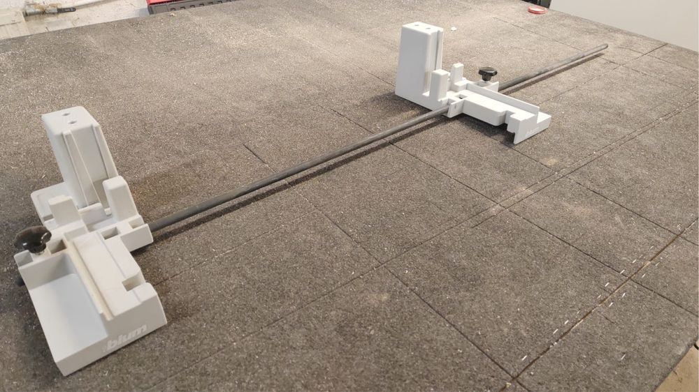 BLUM Wzornik Szablon  ZMM.0350 BOXFIX ET Montaż Szuflad Tandembox