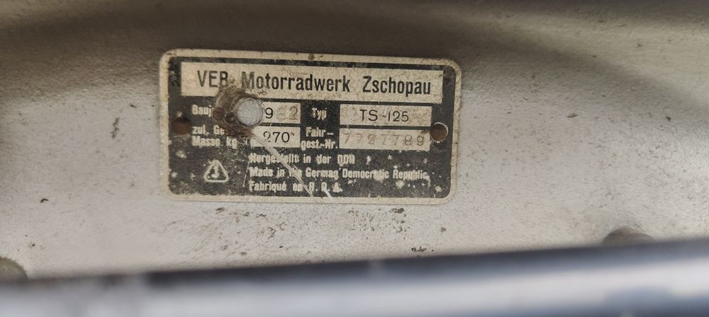 MZK 125 zarejestrowana opłacona sprawna jeżdżąca
