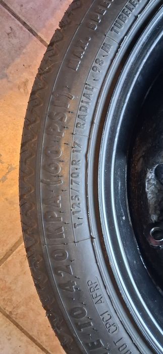 Koło dojazdowe Opel 17 zestaw