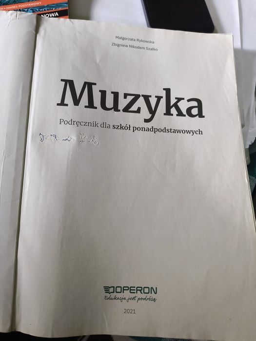 Podręcznik muzyka, szkoła ponadpodstawowa