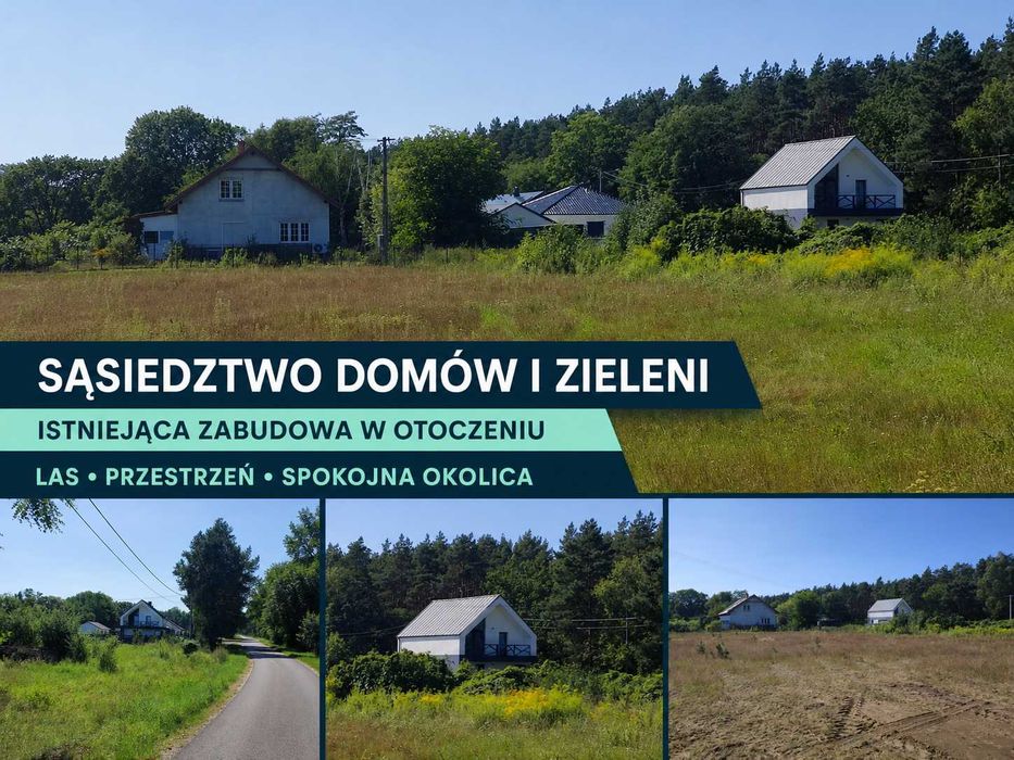 Działka budowlana 760 m² | MPZP | woda i prąd | Rożnowice / Dolina Wełny | bez PCC - Widok 5