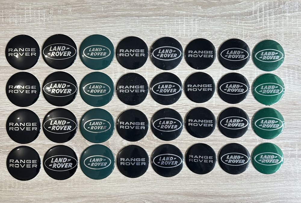 Conjunto 4 Centros Range Rover Land Rover 56mm 60mm 63mm 65mm 68mm