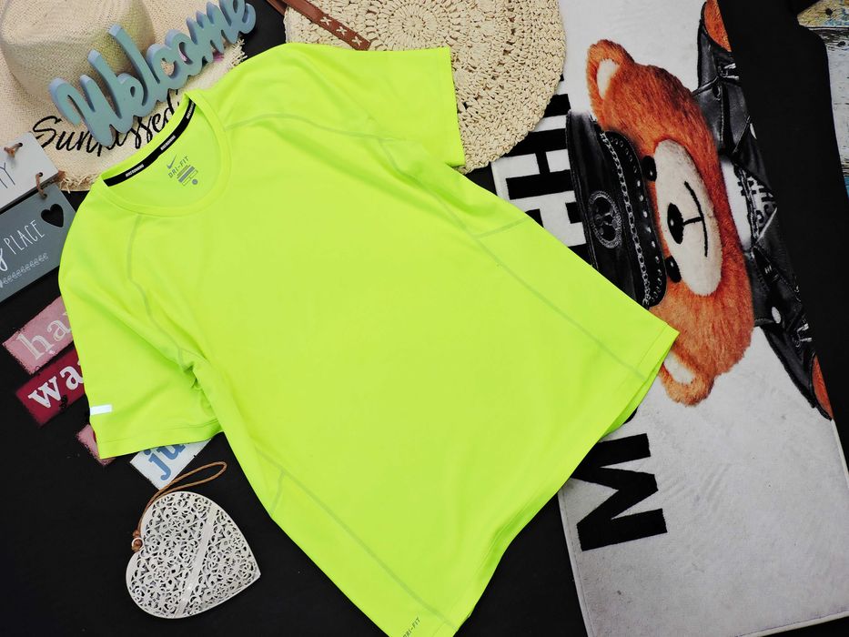 Nike Oryginalny t shirt neon L