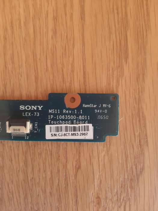 Touchpad Board usado para Sony Vaio VGN-FE31M64553166341379122