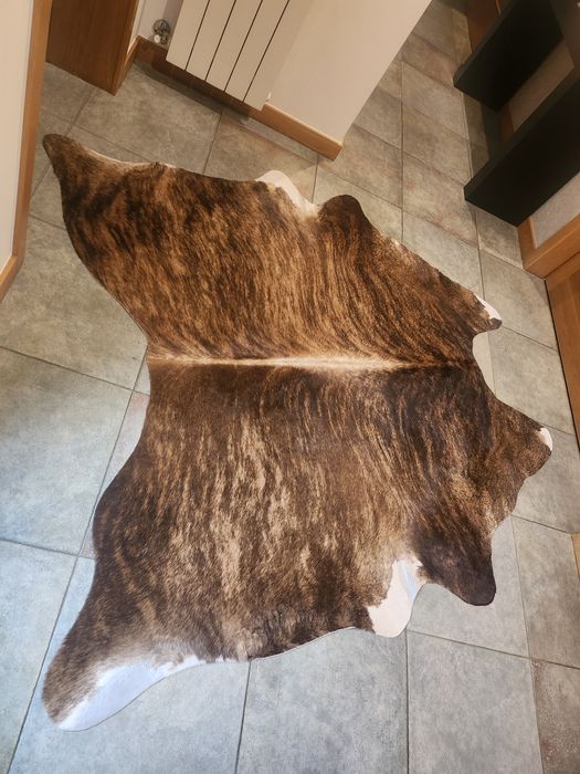 Tapete em pele de vaca