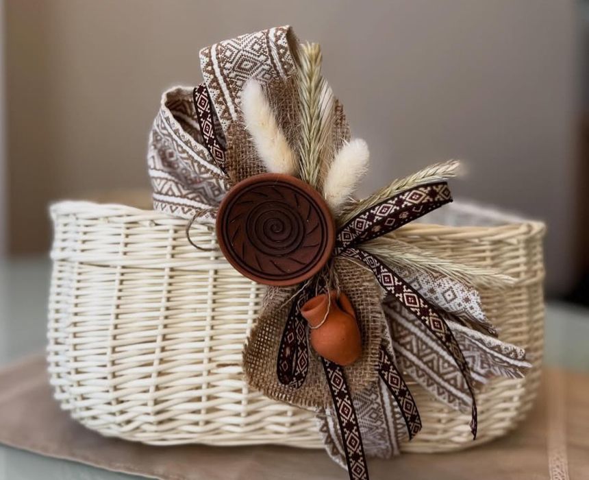 Пасхальний кошик. Великодній кошик. Етнодекор. Голендер