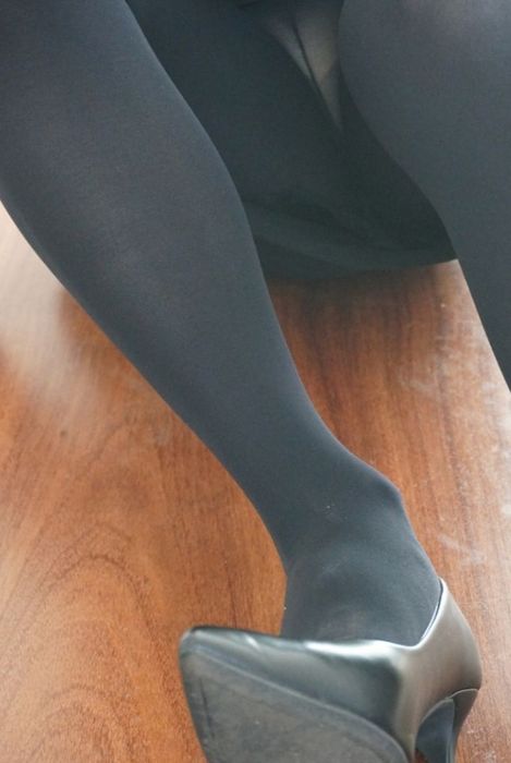 Колготки с микрофиброй, теплые на осень, чёрные, одним лотом