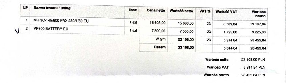 Bateryjny Odkurzacz biurowy Nilfisk VP600 BATTERY EU GWARANCJA