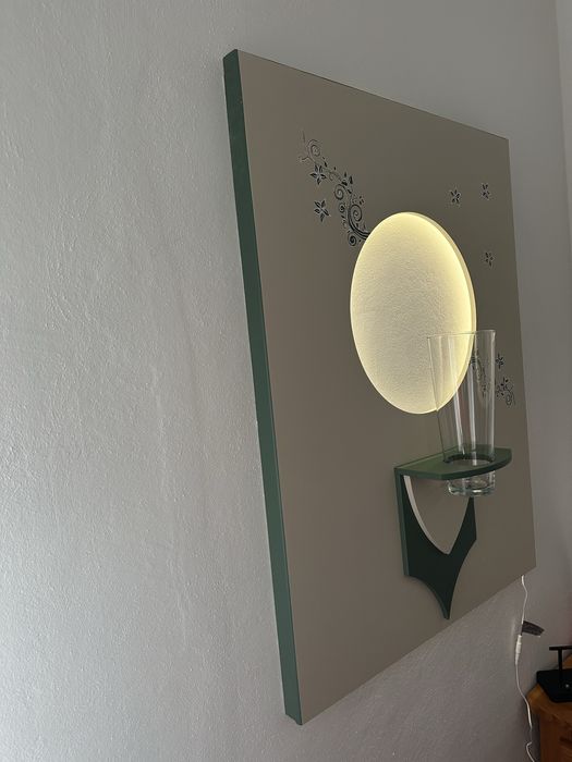 Quadro com luzes led