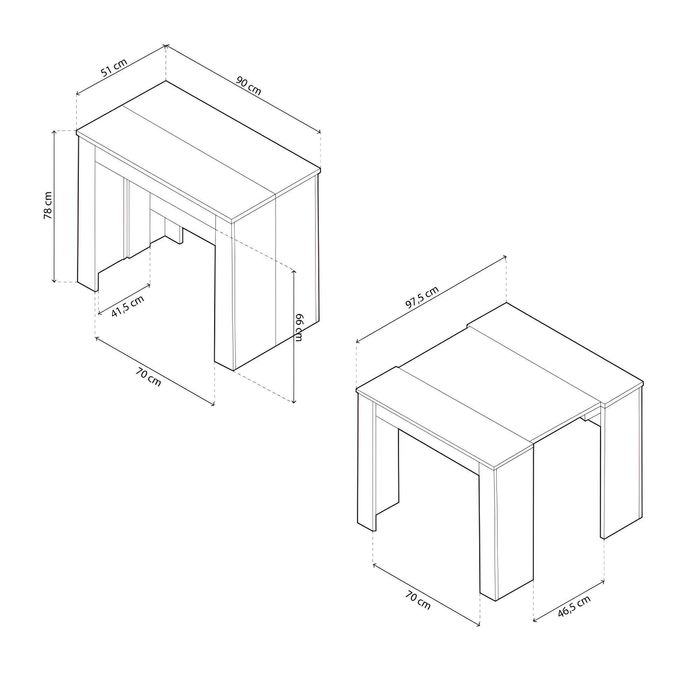Stół/Konsola/Toaletka  Nowa (4-kolory)