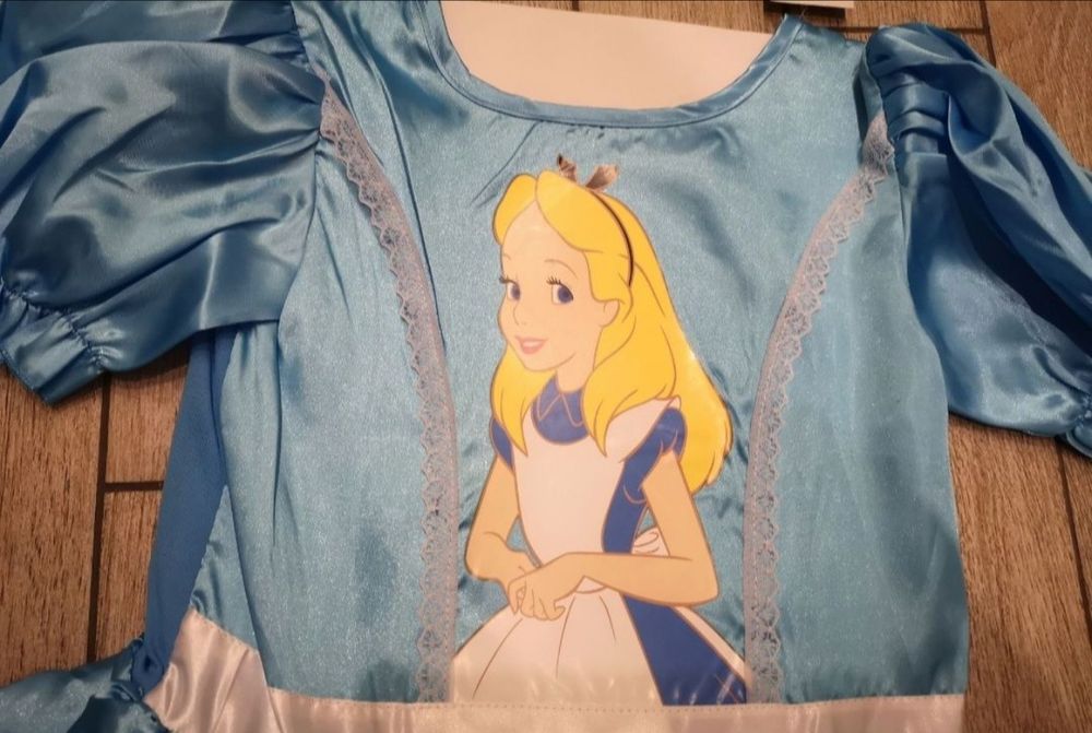 Sukienka Alicji z krainy czarów Alicja kraina Disney roz 134-140cm