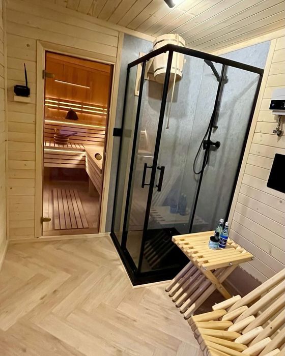 Sauna Balia ogrodowa domowe spa domek letniskowy całoroczny jacuzzi