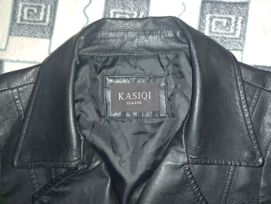 Куртка косуха из кожзама дермантина KASIQI