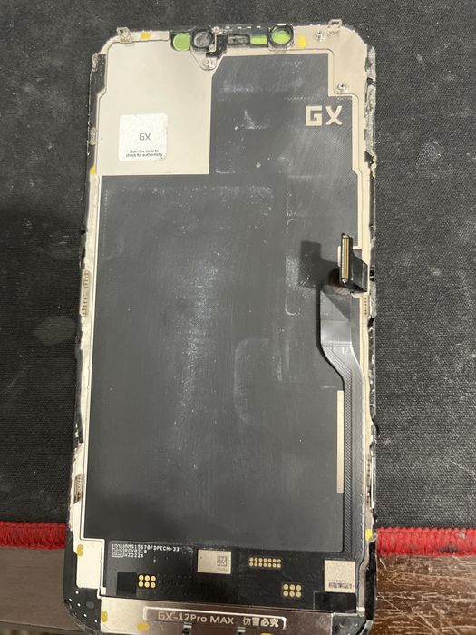 Дисплей битий iphone 12 pro max OLED GX повністю робочій під відновлен