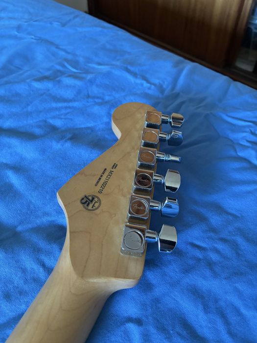 Fender Stratocaster Player Series HSS Silver Custom + Inox frets and dressing