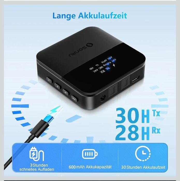 SONRU Nadajnik Bluetooth do TV HiFi