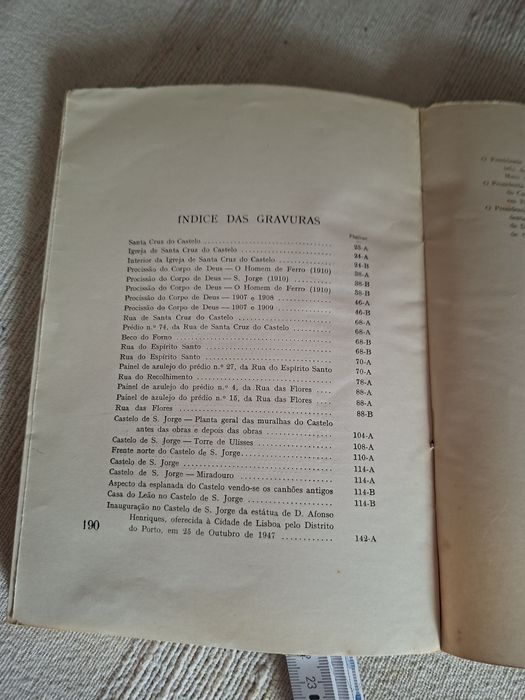 A Freguesia de Santa Cruz da Alcáçova de Lisboa livro de 1954