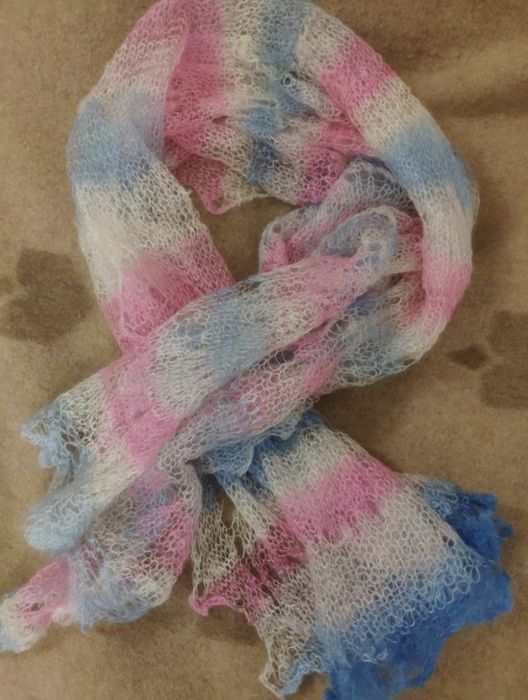 В'язана шаль хустка палантин павутинка