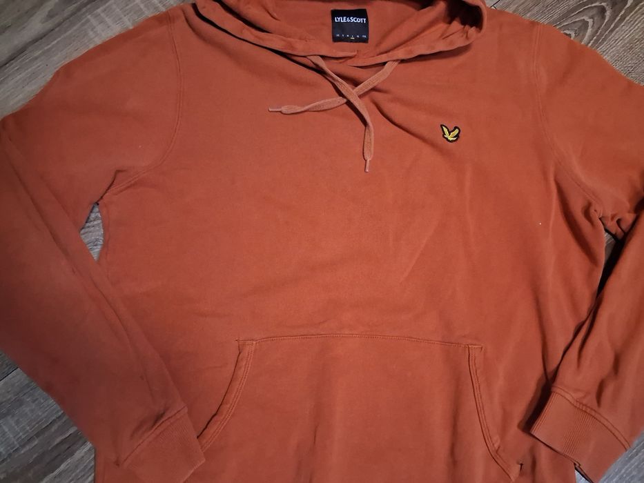 pomarańczowa bluza z kapturem Lyle & Scott